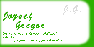 jozsef gregor business card